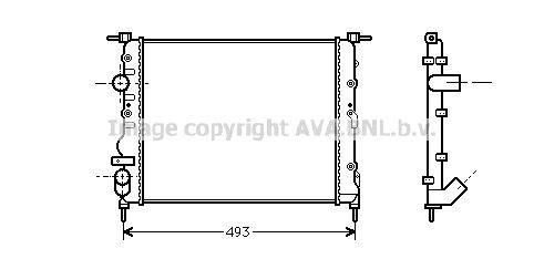 AVA QUALITY COOLING Radiators, Motora dzesēšanas sistēma RT2218